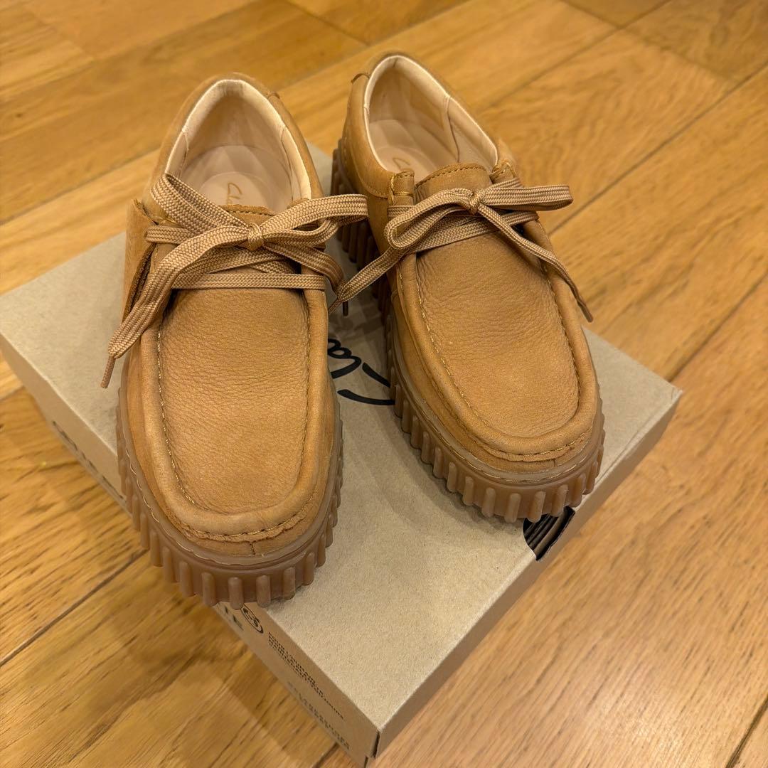 〔美品〕クラークス ワラビー デザートブーツ モカシン