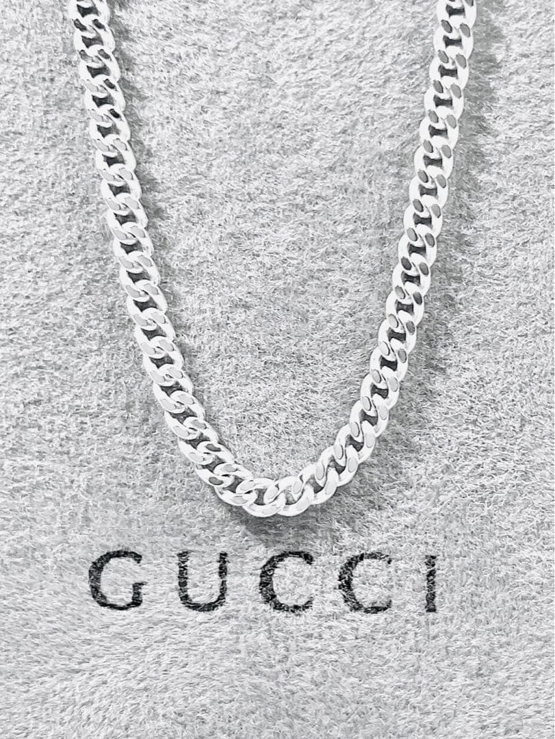 【超美品】GUCCI 喜平チェーン ネックレス 男女兼用　SV925 2.5ミリ