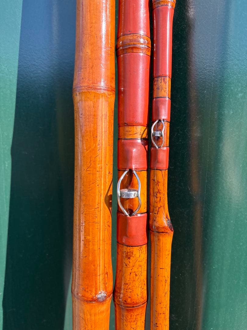 竿敏　石鯛竿　3本半　竹竿　和竿