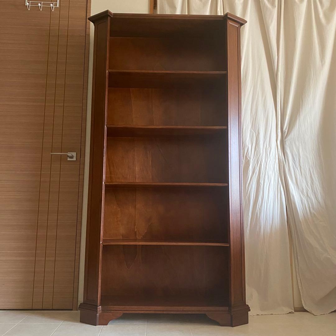 イタリア製　アンティーク　シェルフ　本棚　ヨーロピアン　英国カントリー　飾り棚