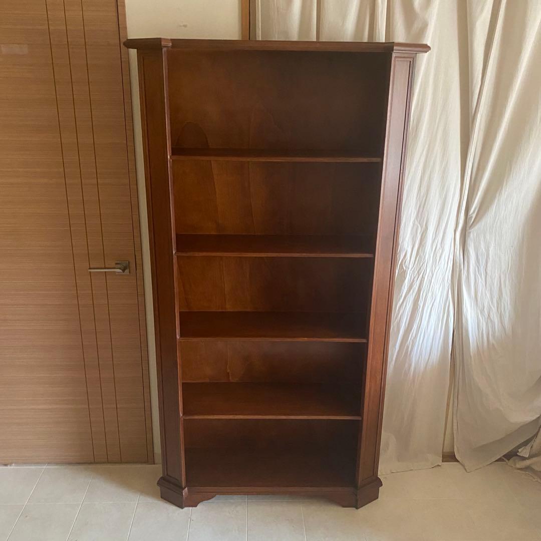 イタリア製　アンティーク　シェルフ　本棚　ヨーロピアン　英国カントリー　飾り棚