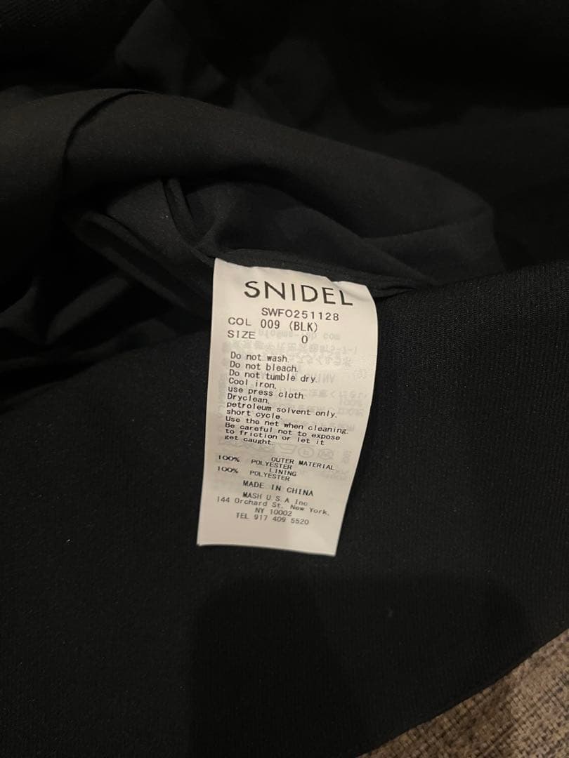 SNIDEL コンストラクトミニワンピース