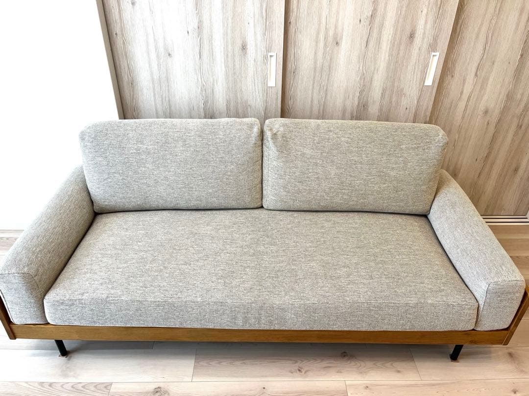 美品【unico】TRELソファ 3シーター 定番ベージュ【8/31まで!!】