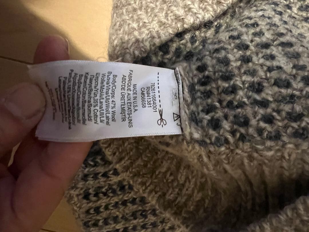 RRL リブ編みセーター アメリカ製