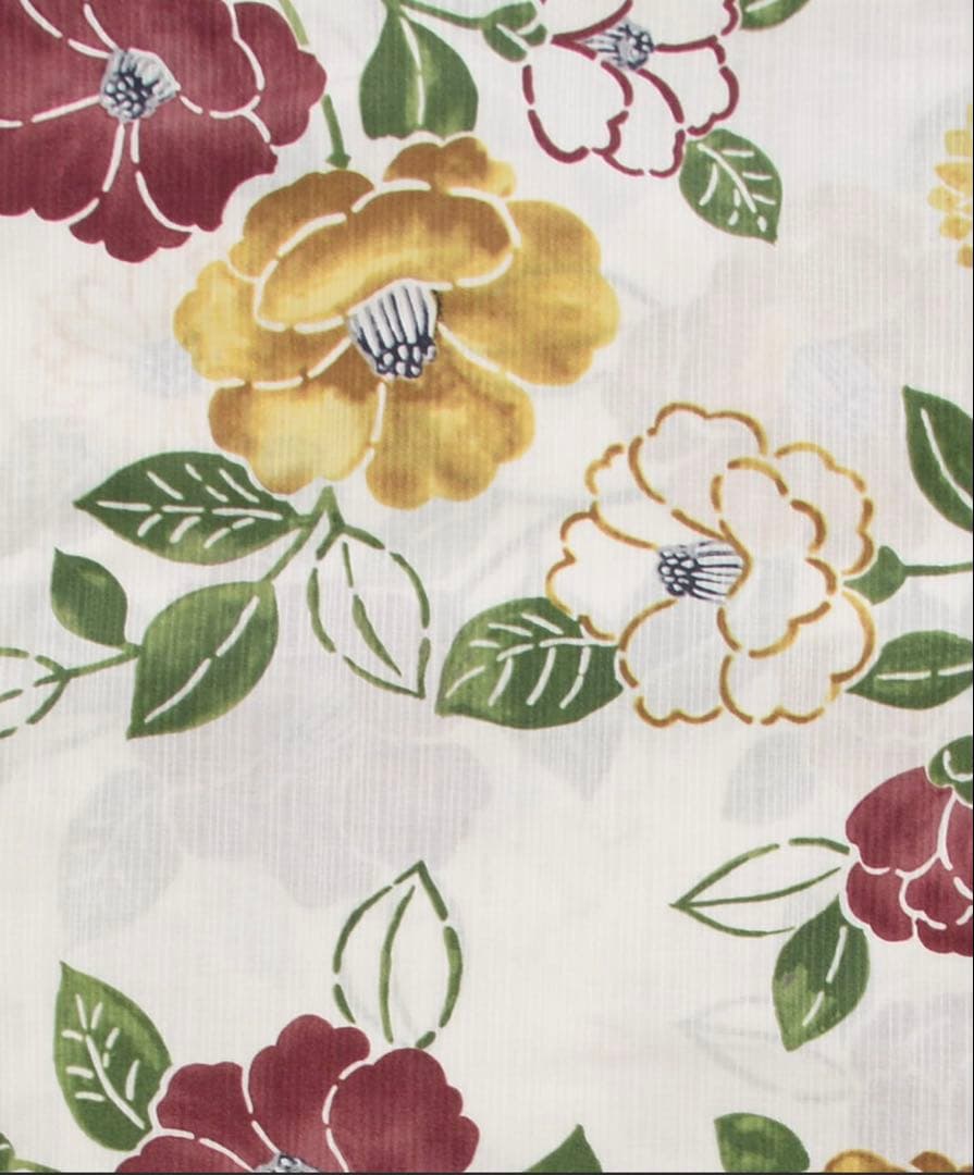 花柄浴衣・帯・下駄・腰ひもセット