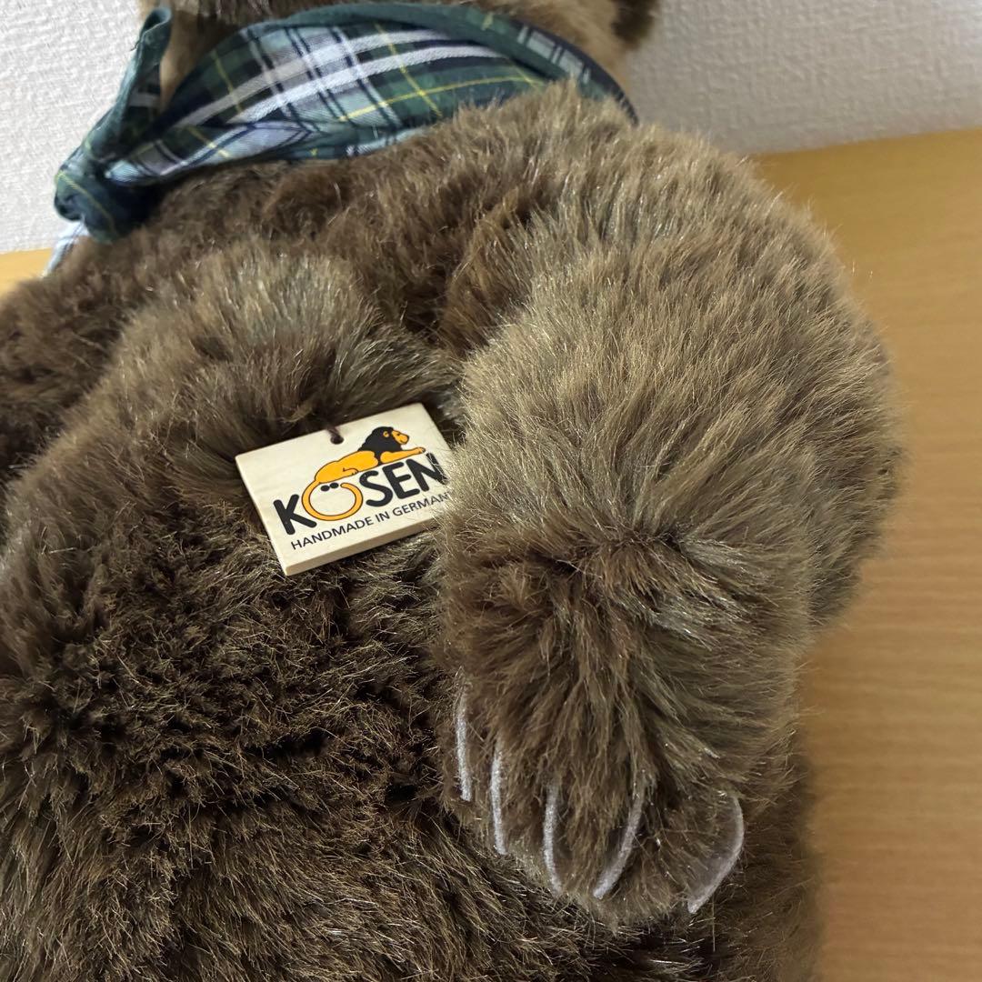 KOSEN ケーセン社 ぬいぐるみ ソフトブラウンベア 大