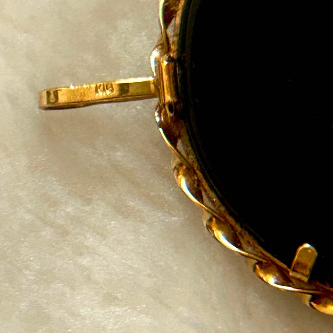 カメオブローチ ペンダントトップ k18