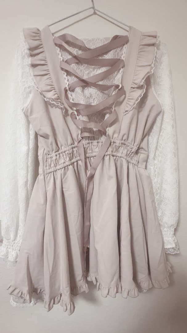 LIZLISA リズリサ 正規品 フロントカシュクールBIGリボンセットアップ