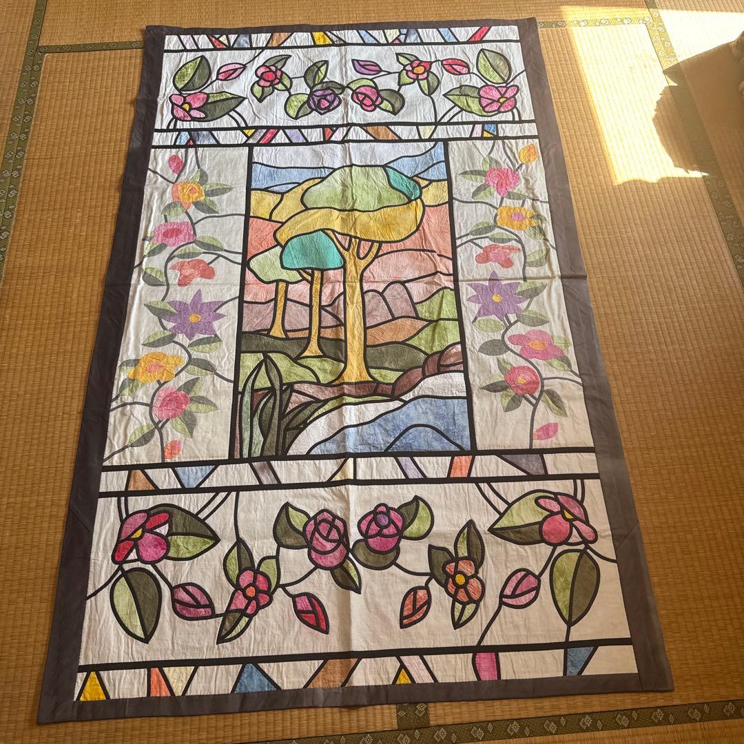 ゆ*め様 ステンドグラス風デザインパッチワーク