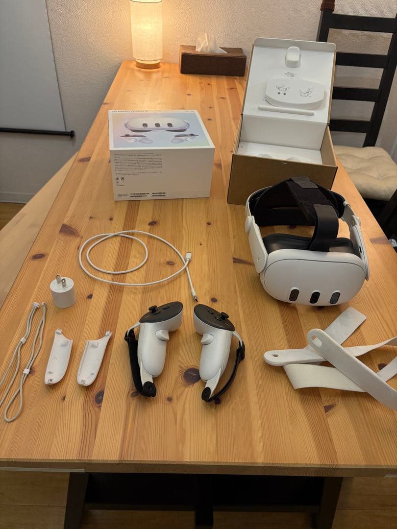  Quest 3（128GB）付属品完備＋追加ストラップ付き