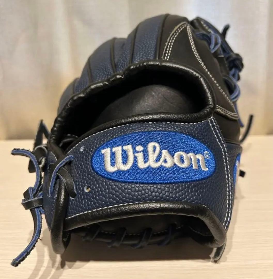 Wilson 軟式グローブ 黒/ネイビー