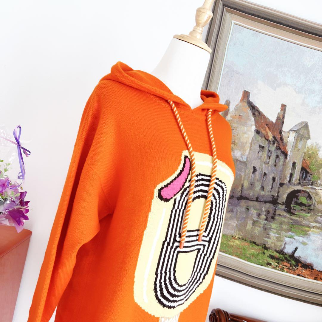 美品HERMESエルメス パーカー シェーヌダンクル　カシミヤニット　ワンピース