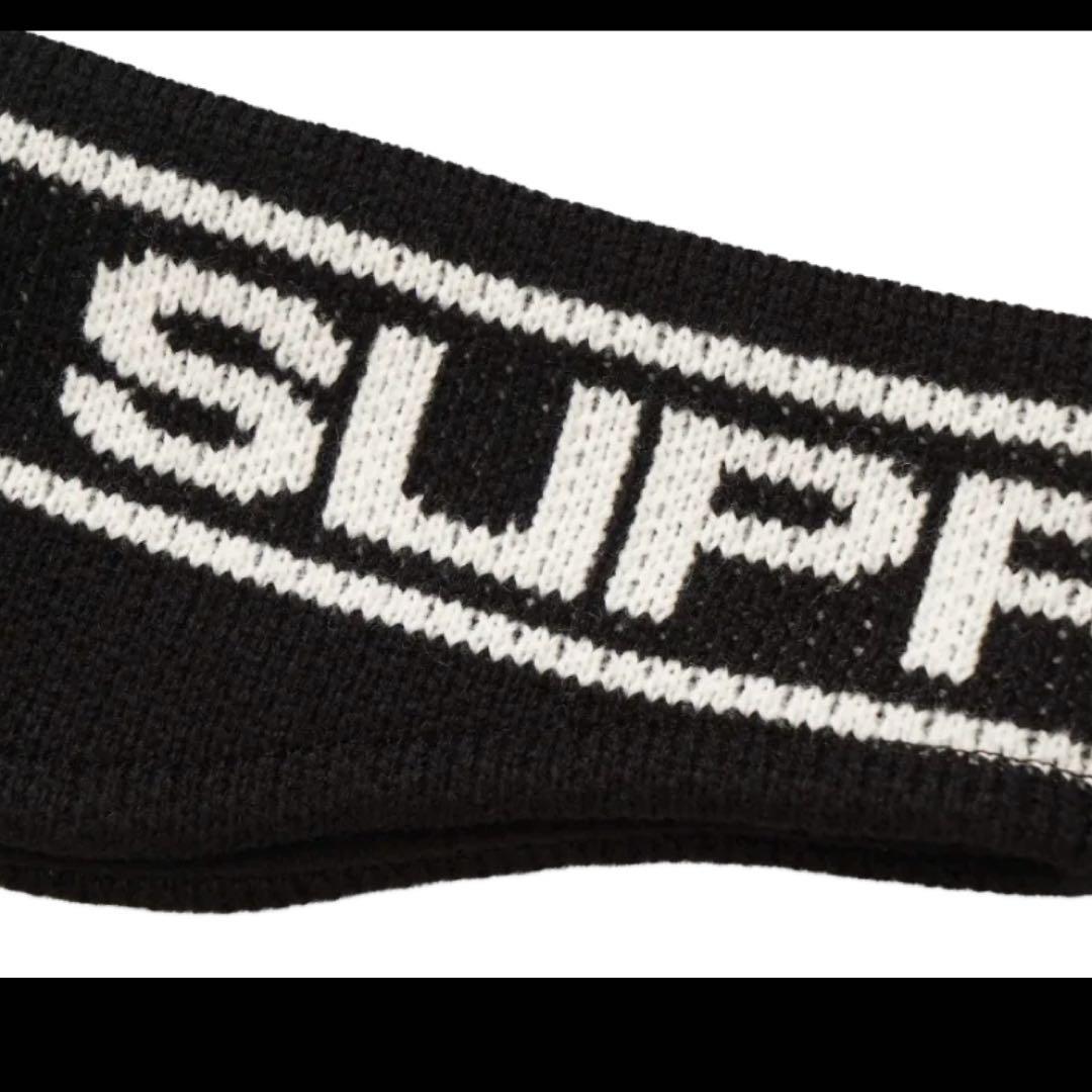 小物 Supreme Contrast Logo Headband Black