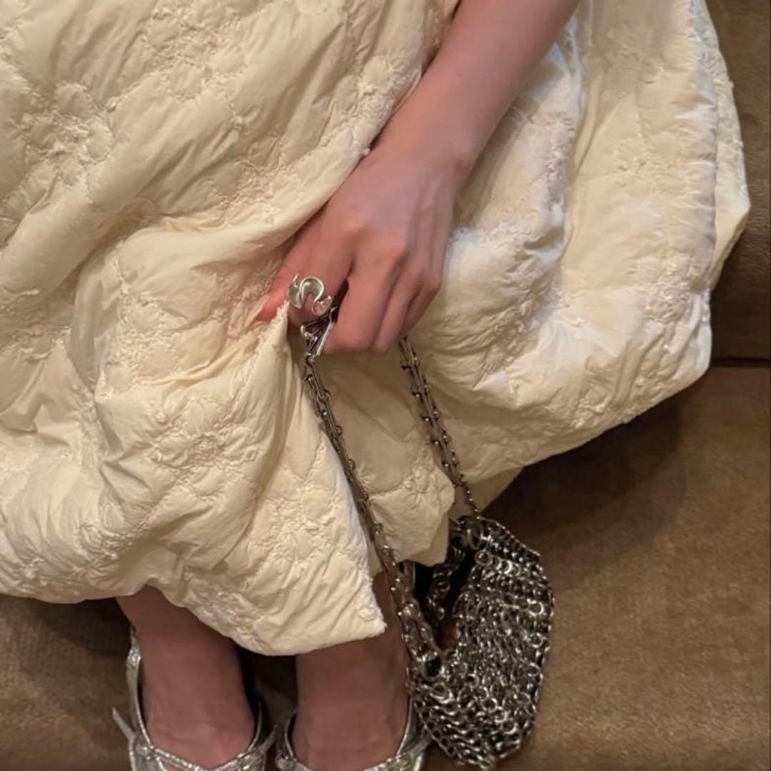 ワンピース THETOE Rhea Jacquard Onepiece white M