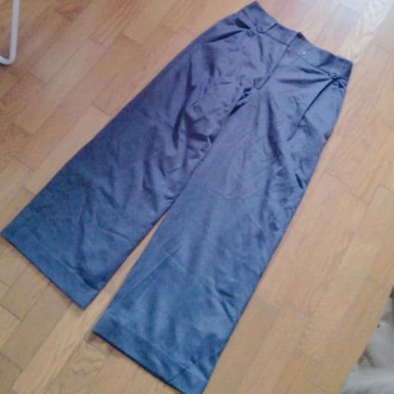 TSE セイ カシミヤ100% シルク100% ワイドストレートパンツ