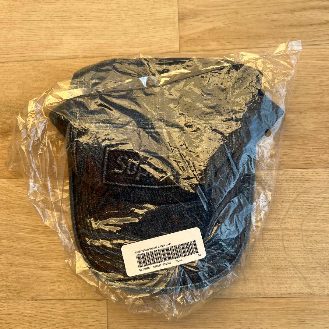 supreme embossed denim camp cap 2枚