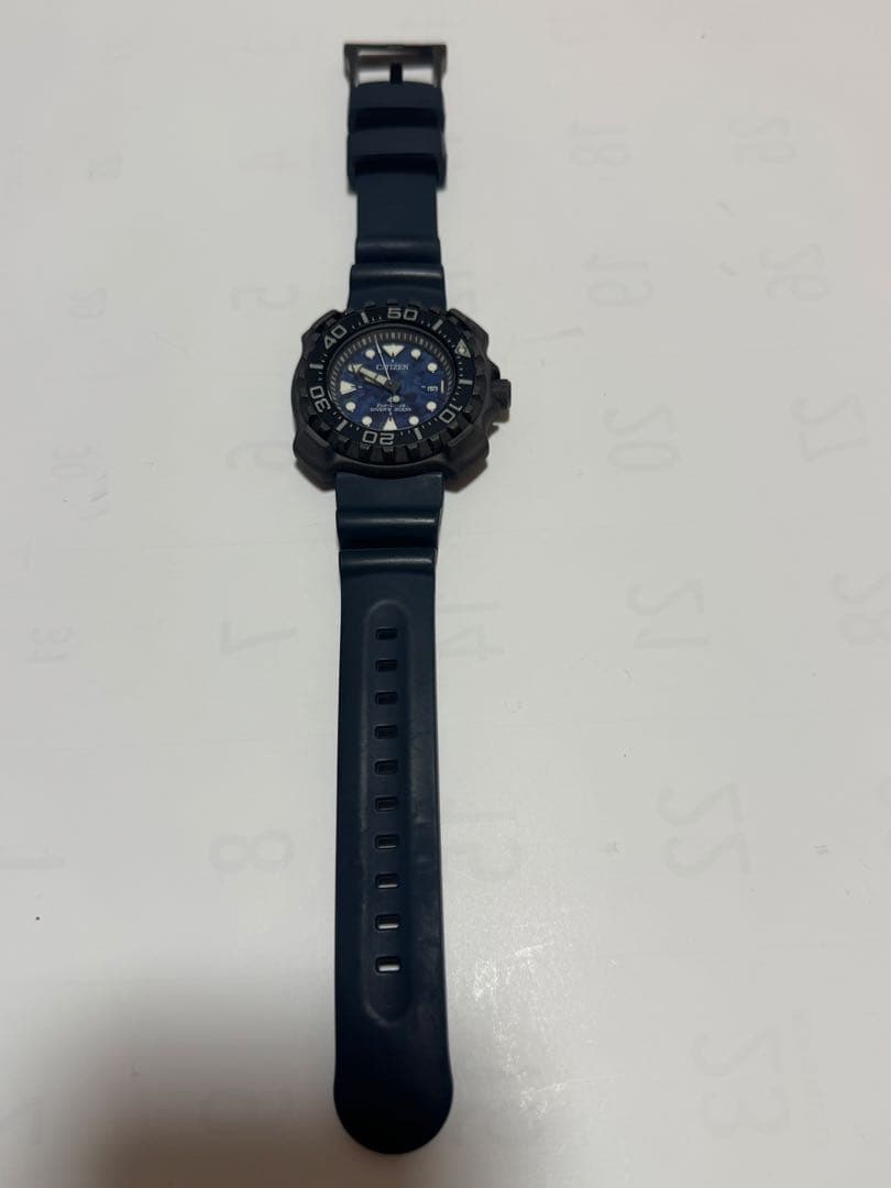 CITIZEN Eco-Drive Diver's 200m ネイビー美品