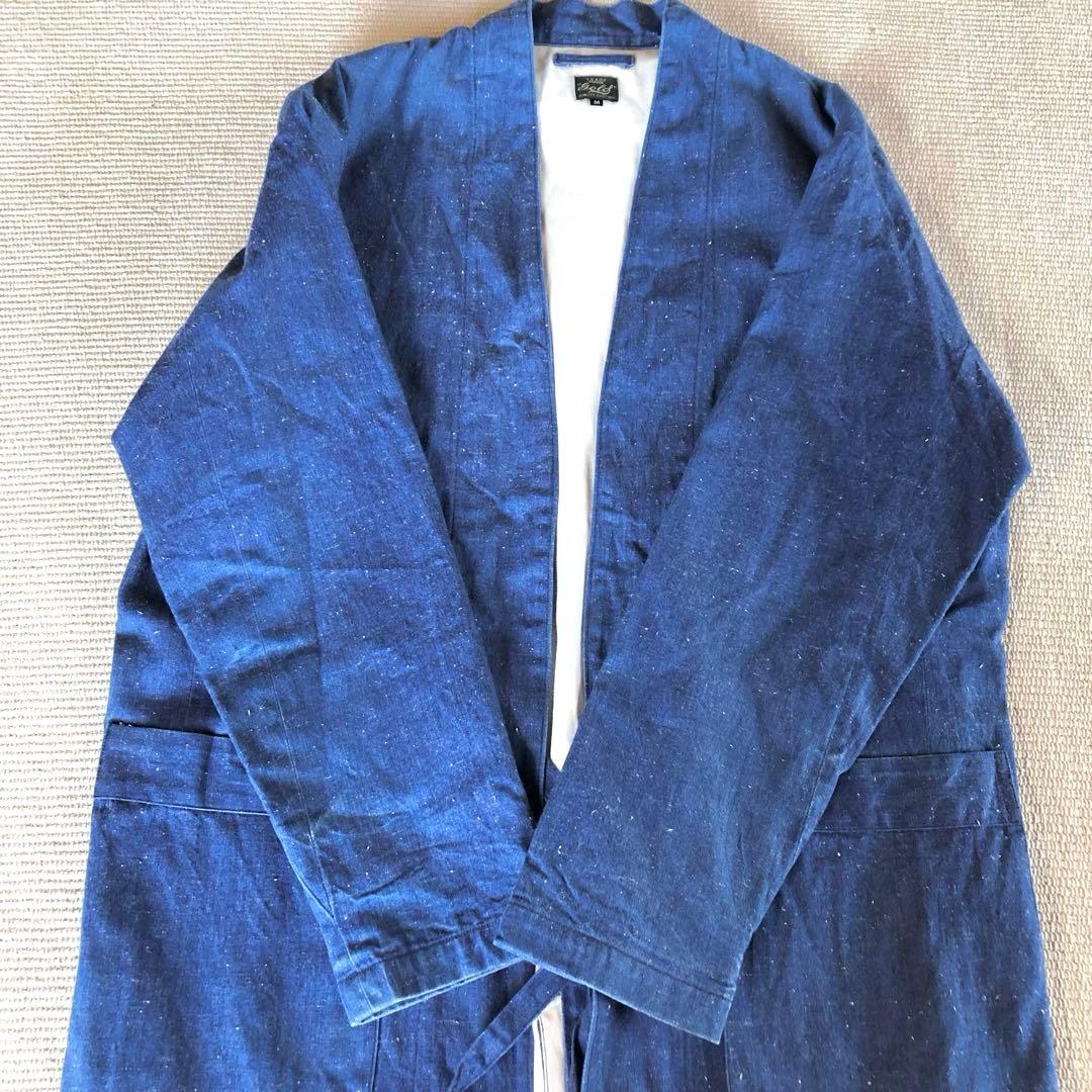 gold ゴールド ノーカラーショップコート 東洋エンタープライズ ガウン M