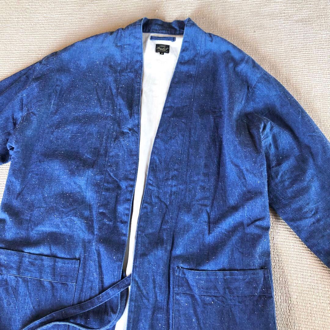 gold ゴールド ノーカラーショップコート 東洋エンタープライズ ガウン M