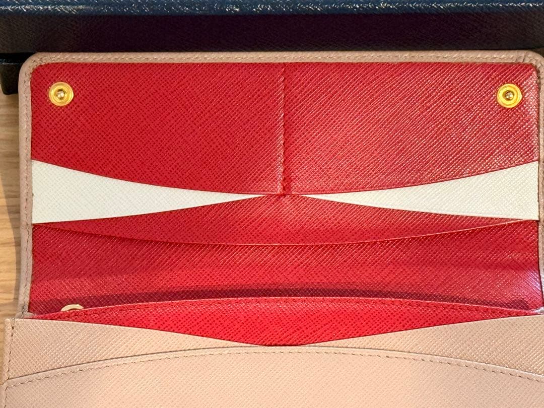 【美品】プラダ 1MH132 サフィアーノ マルチカラー 長財布　箱付