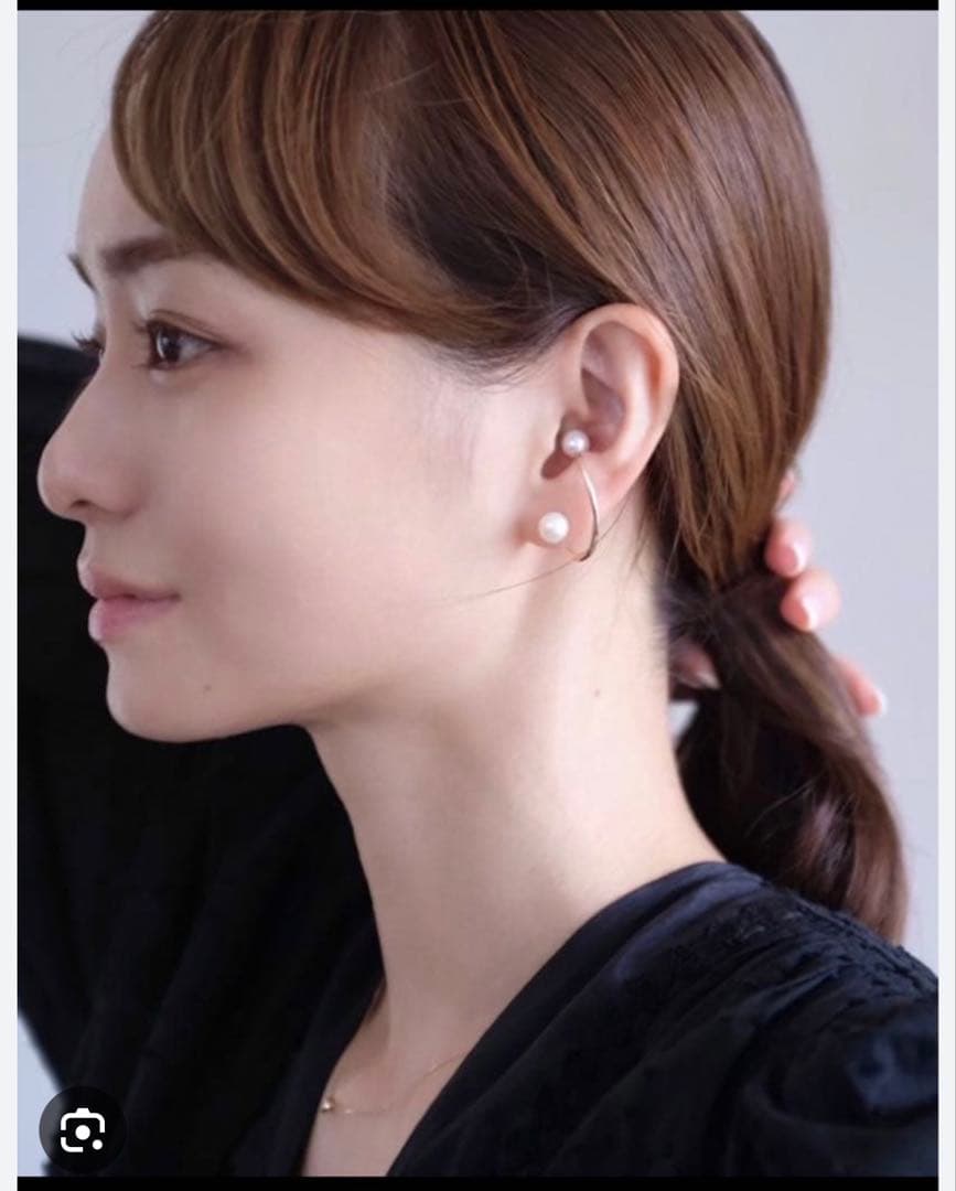 K10YG パールカフジャケットピアス