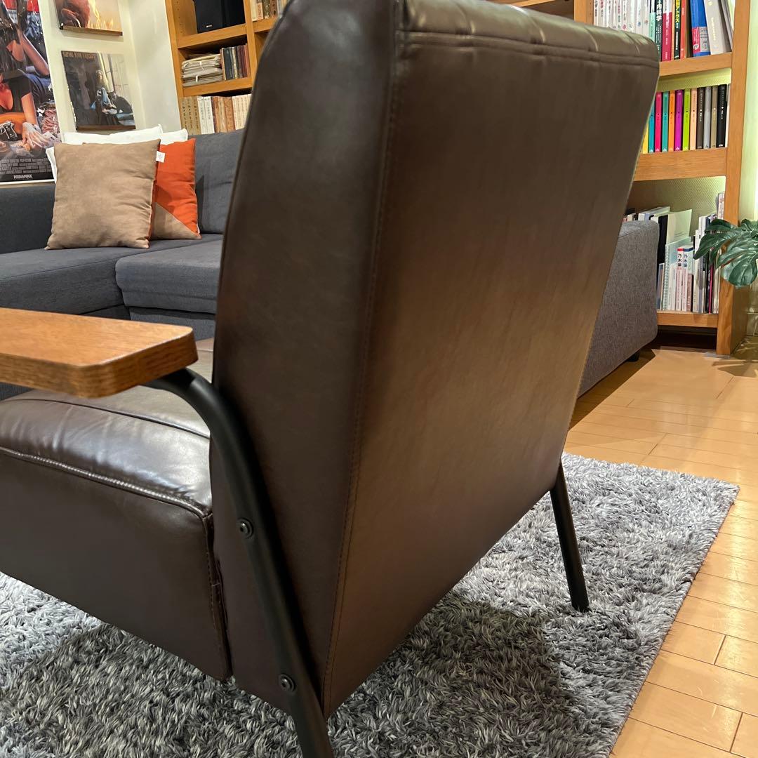 ニトリ1人掛けソファ (Nシールド ステイン2KD DBR)