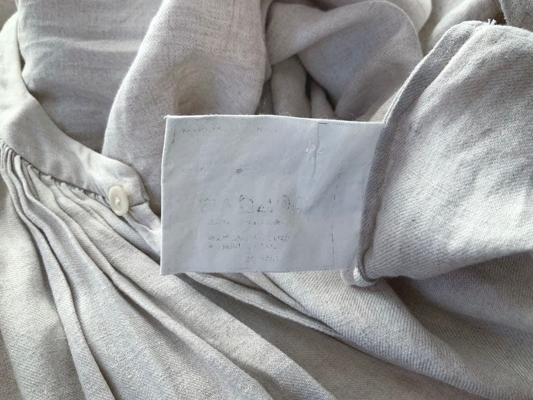 難あり)ヤエカライト YAECA WRITE ギャザー スモック ワンピース