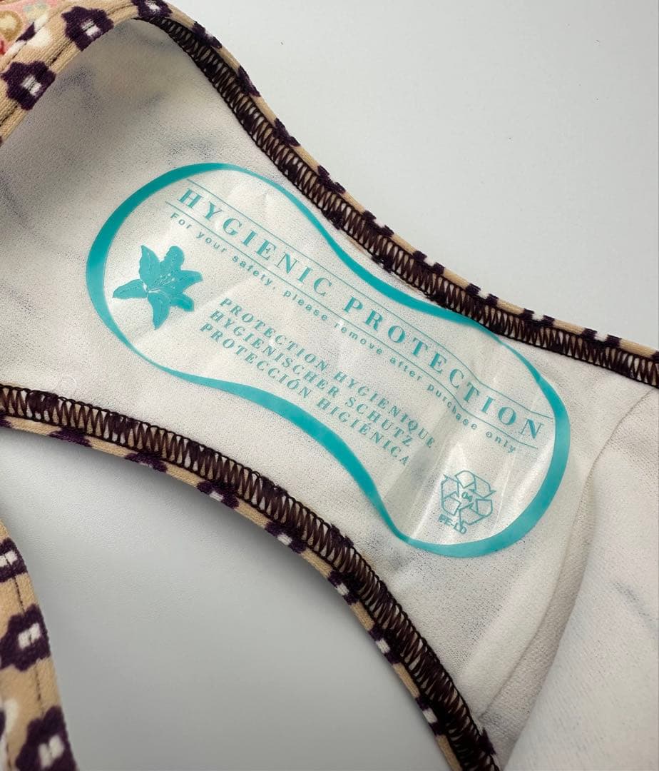 タグ付き　ルイヴィトン　水着　マルチカラー　バタフライ　エスニック　セパレート