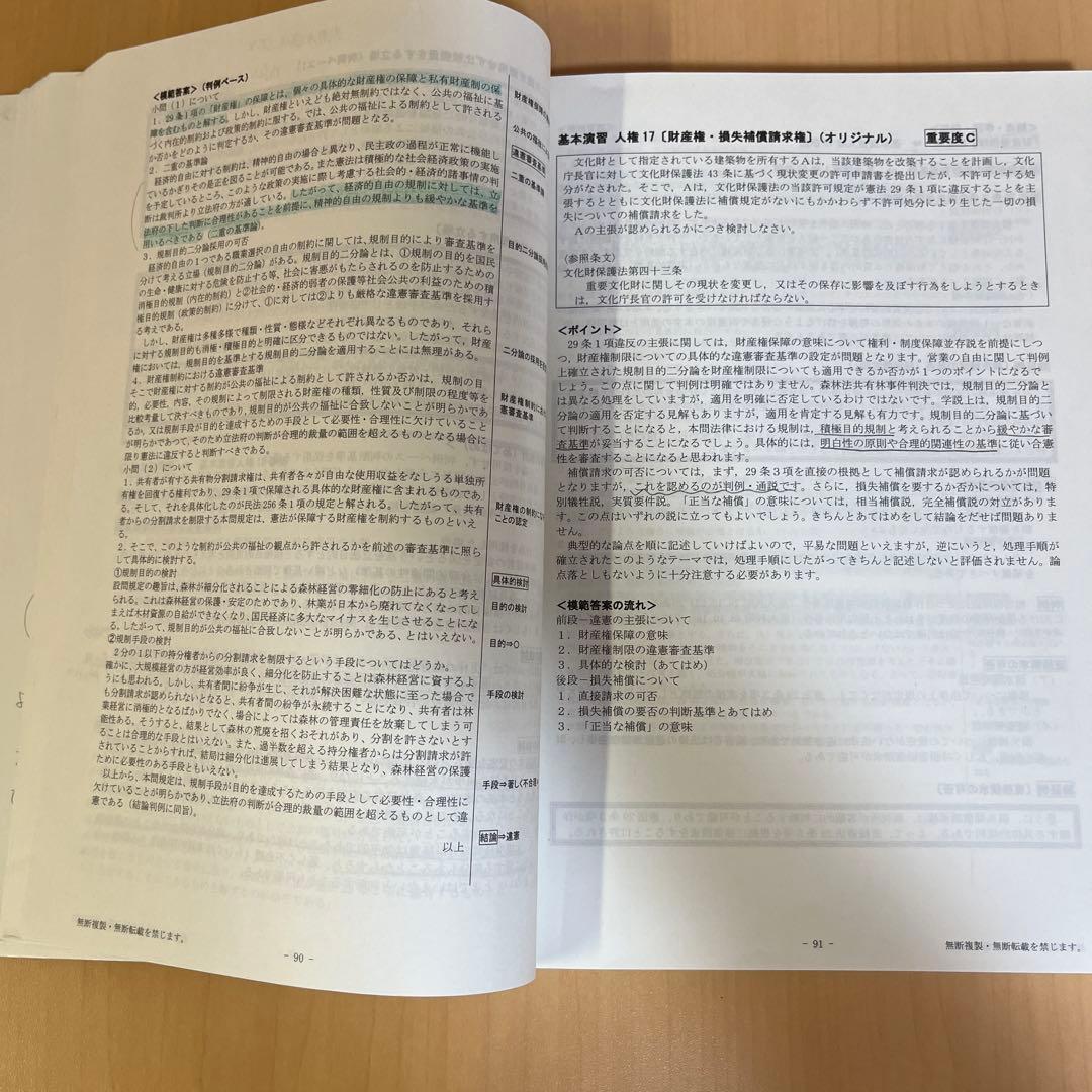 TAC外務専門職　憲法(基本＆論文マスター、基本＆論文マスター演習、論文答練)
