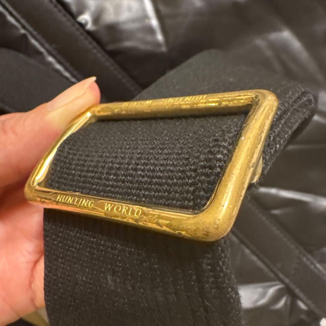 ハンティングワールド　バチュークロス　ショルダーバッグ　黒