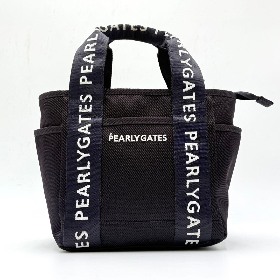 未使用品‼️【PEARLY GATES】定番ロゴゴルフカートバックネイビー男女兼用