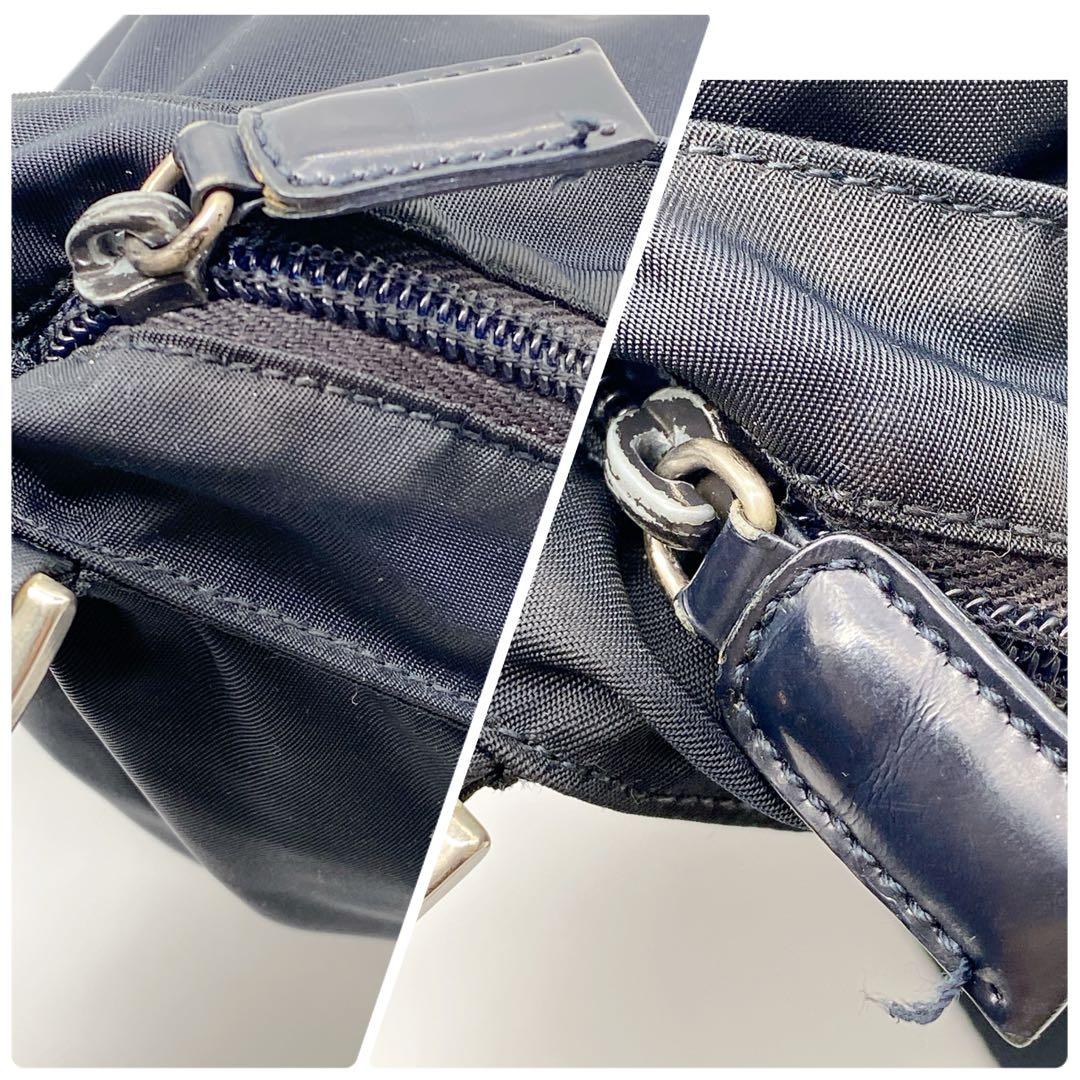 PRADA プラダ ナイロン ショルダーバッグ 三角ロゴ ブラック　男女兼用