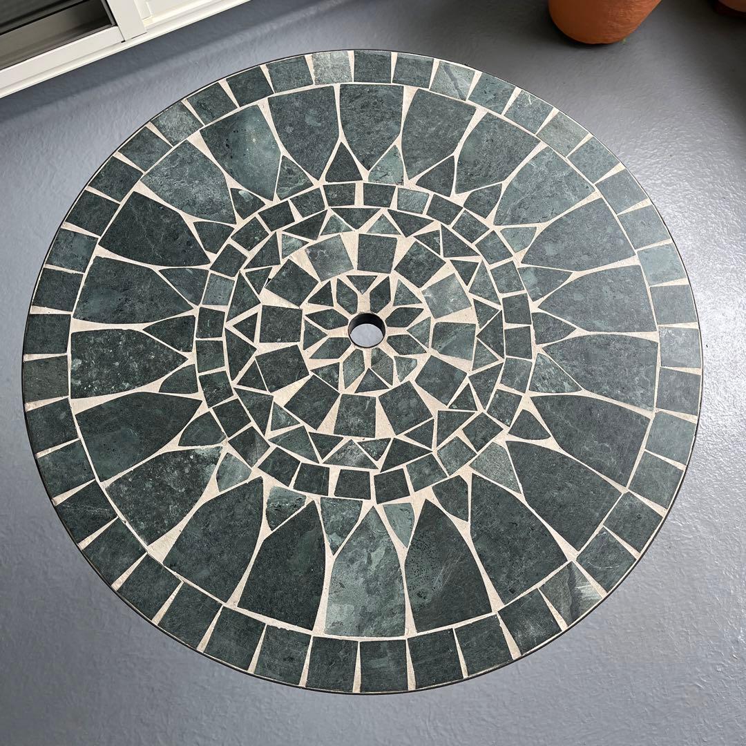 ガーデンファニチャー モザイク調 テーブル