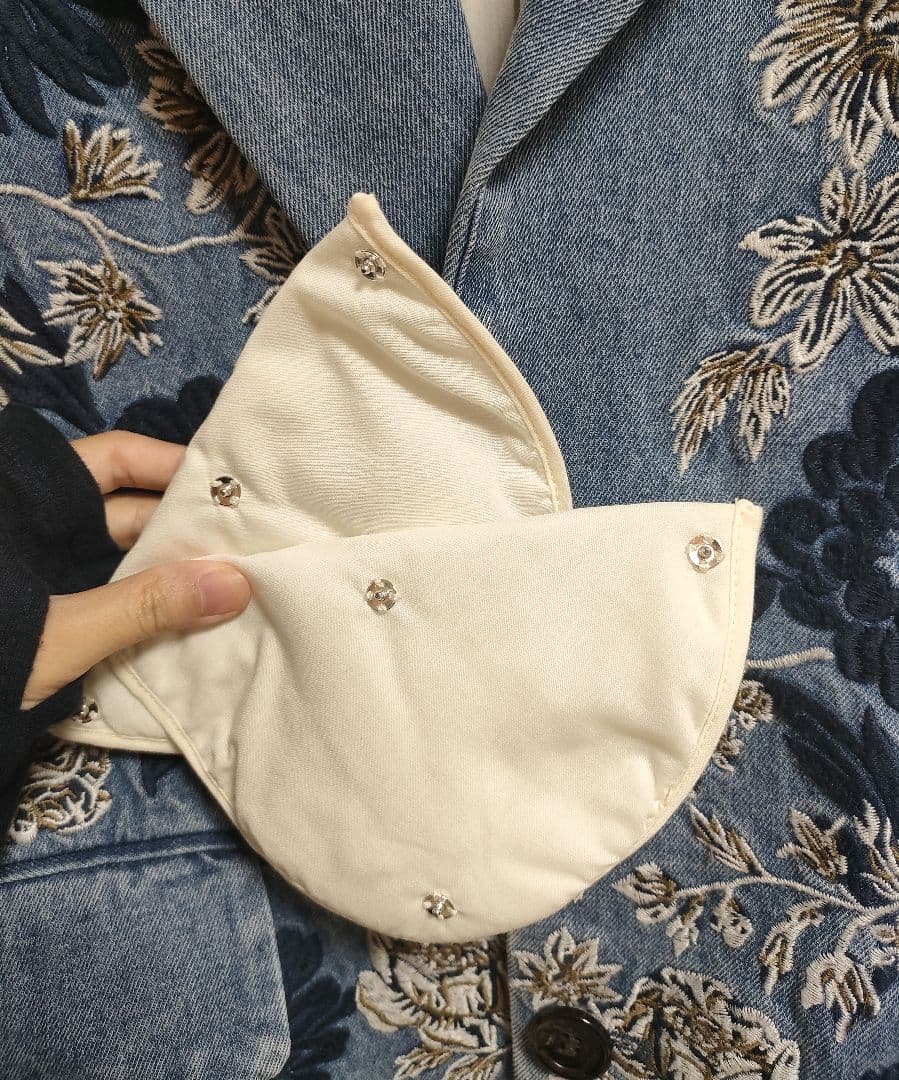 r*u様 ※即完売品【CLANE】 花柄刺繍 デニムブレザー