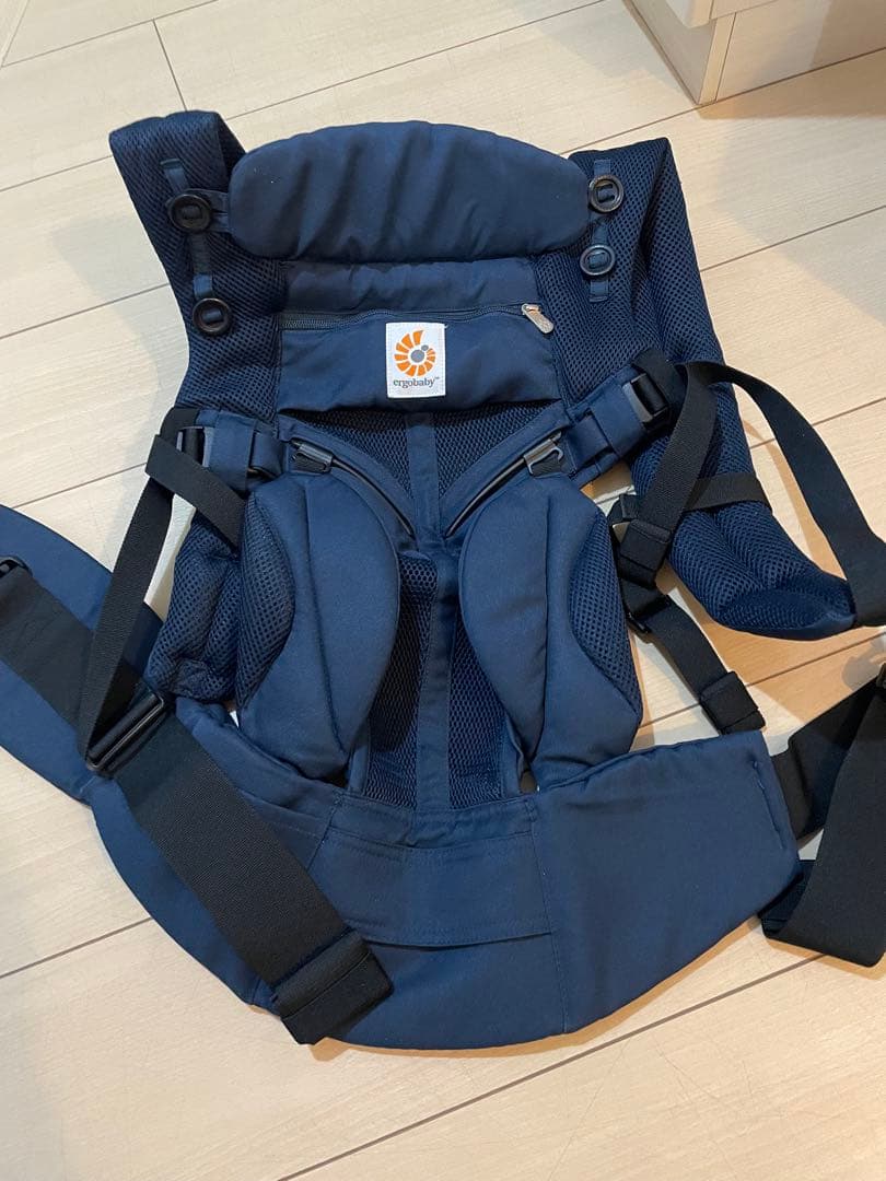 【美品】エルゴベビー　オムニ360 クールエア　ミッドナイトブルー