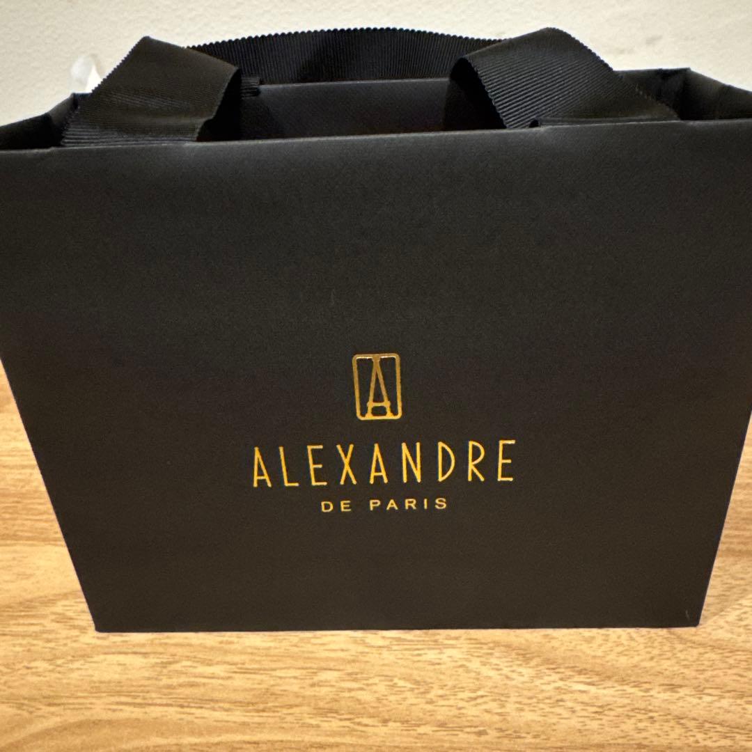 アレクサンドル ドゥ パリ ブラック バレッタ