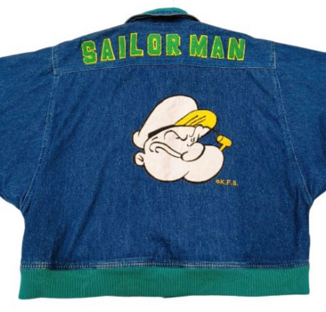 ポパイ　（オリーブ&ブルータス）デニムジャケット　80年代ヴィンテージ