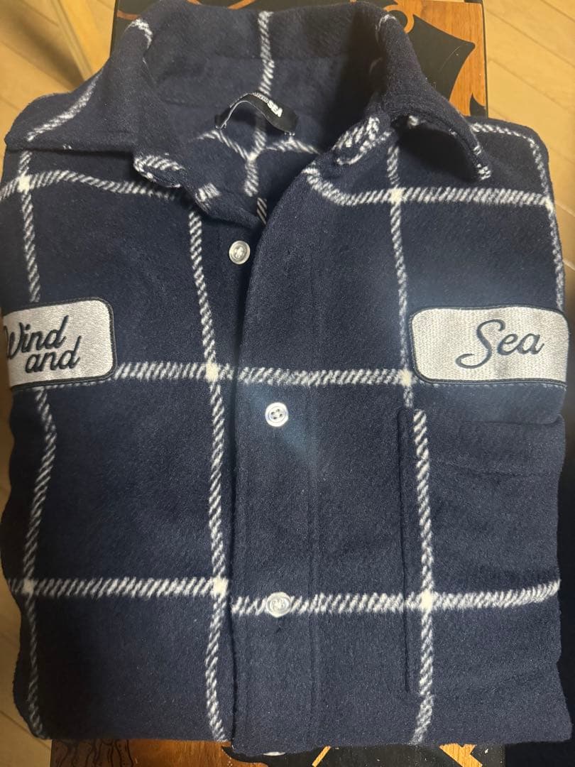 WINDANDSEA ミリタリー チェックシャツ