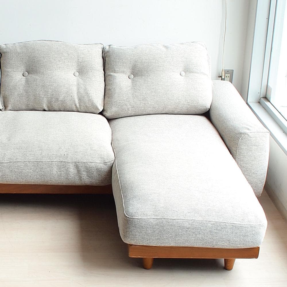 ウニコ/unico ベサン/BETHAN 3人掛け カウチソファ ZR24034