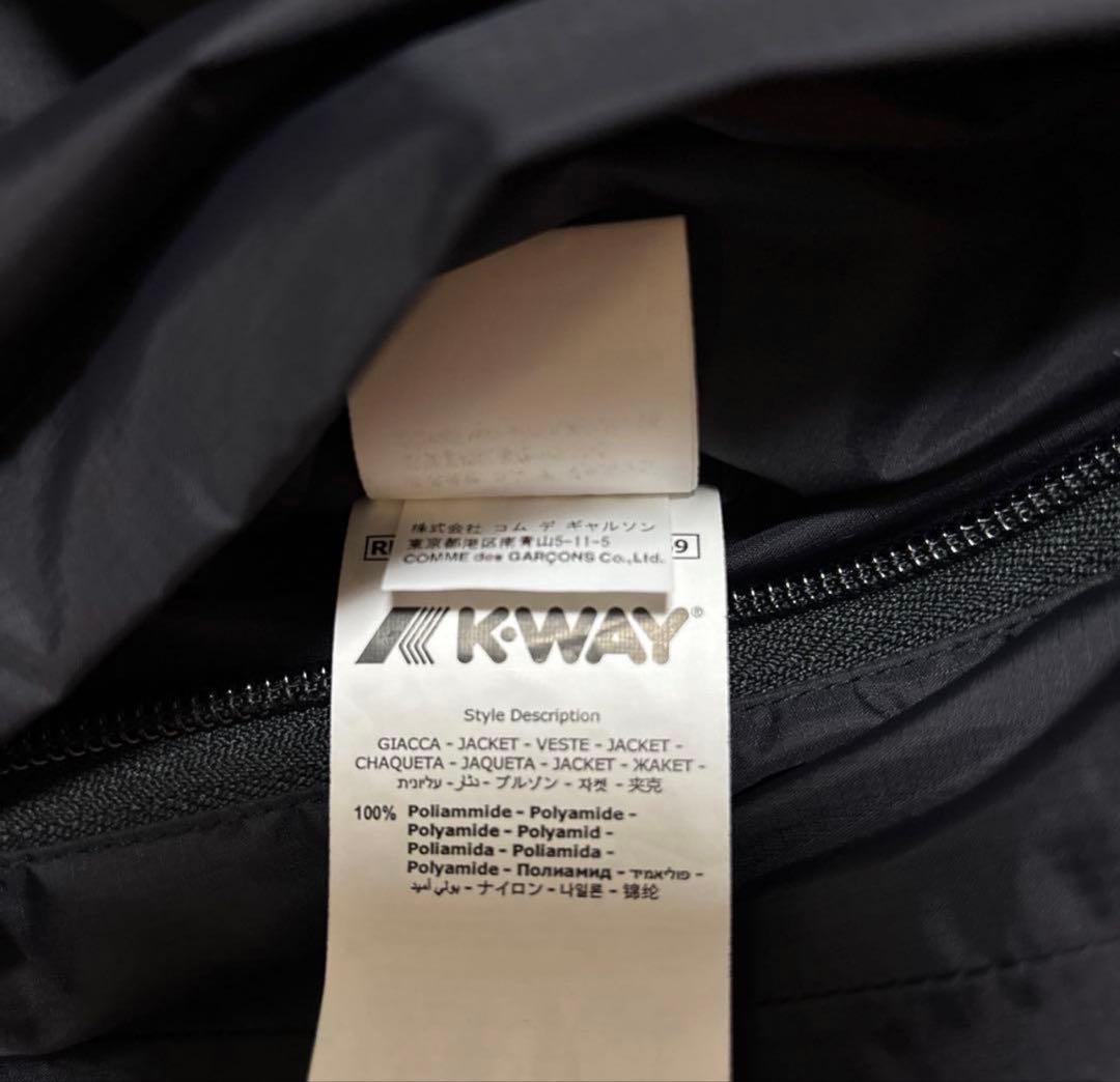 本日限定価格プレイコムデギャルソン × K-WAY ナイロンジャケット XL