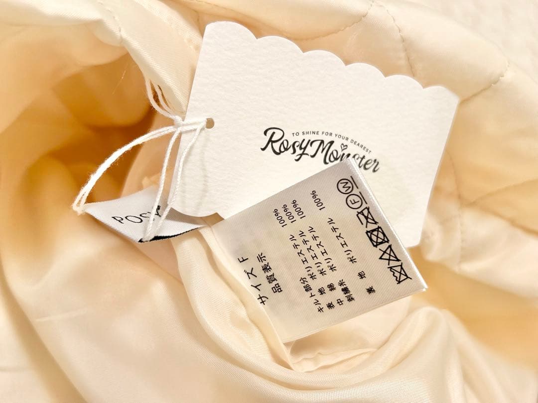 rosymonster posy キルティング ショートパンツ アイボリー