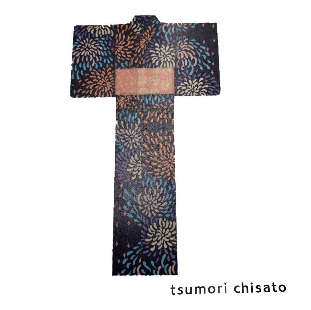 浴衣 ツモリチサト ブランドゆかた 紺色地に花火 014