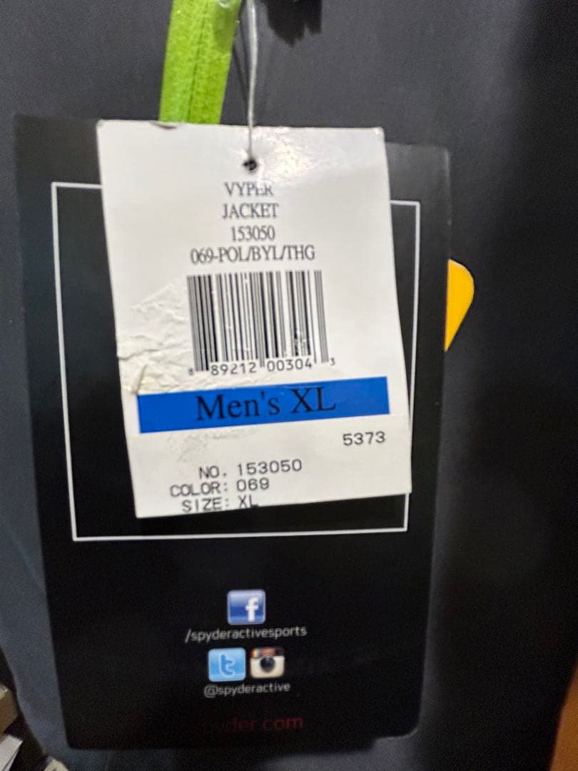 スワッチ　SPYDER VYPER JACKET メンズXLサイズ