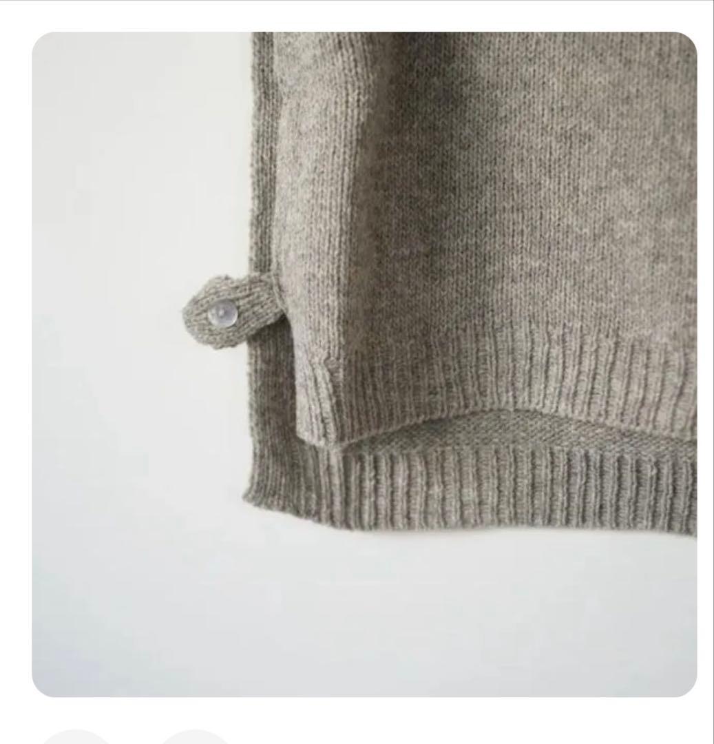 utilite モックネックベスト 25AW グレージュ　フリーサイズ