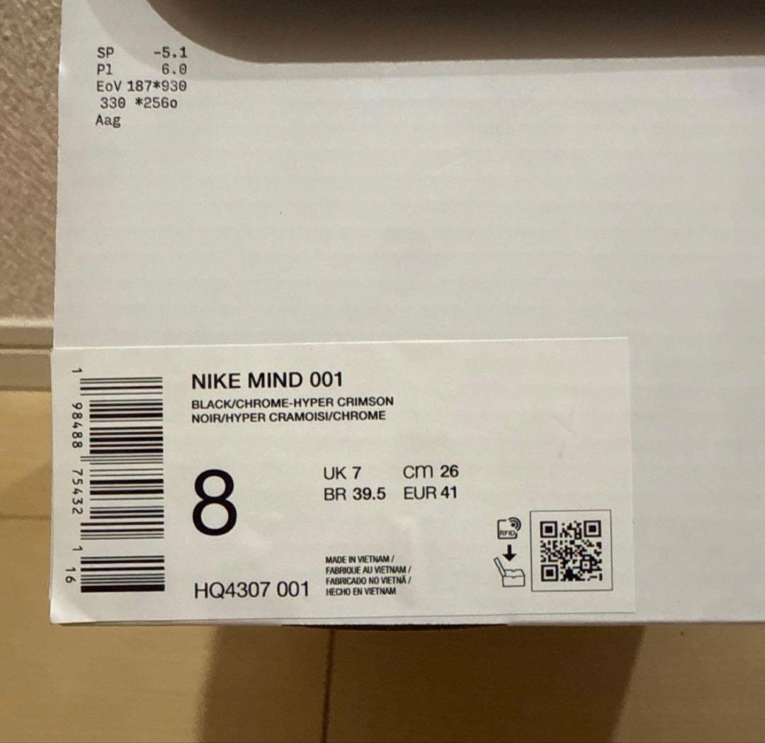 NIKE MIND 001 26.0ブラック サンダル