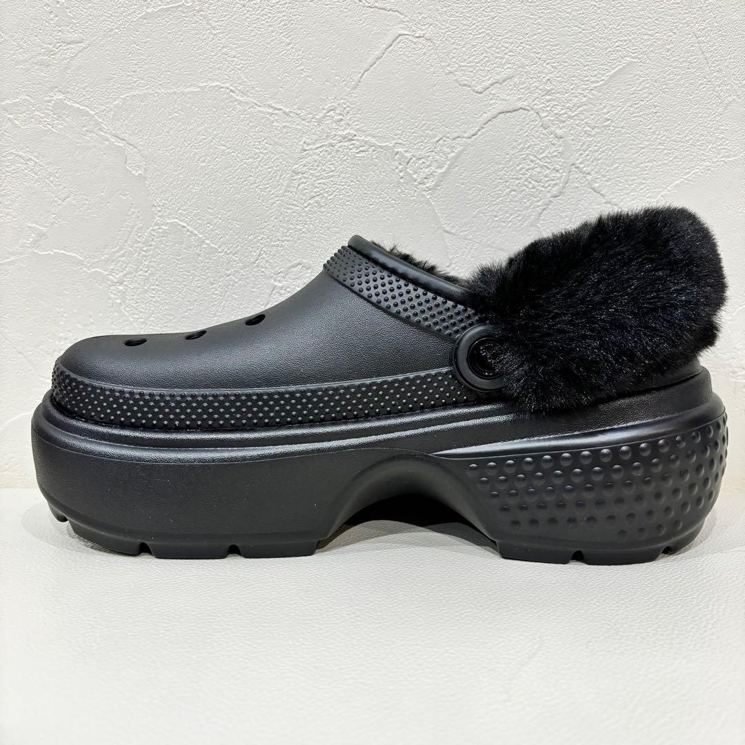 新品【crocs】クロックス ストンプ ラインド クロッグ　W8. 24cm