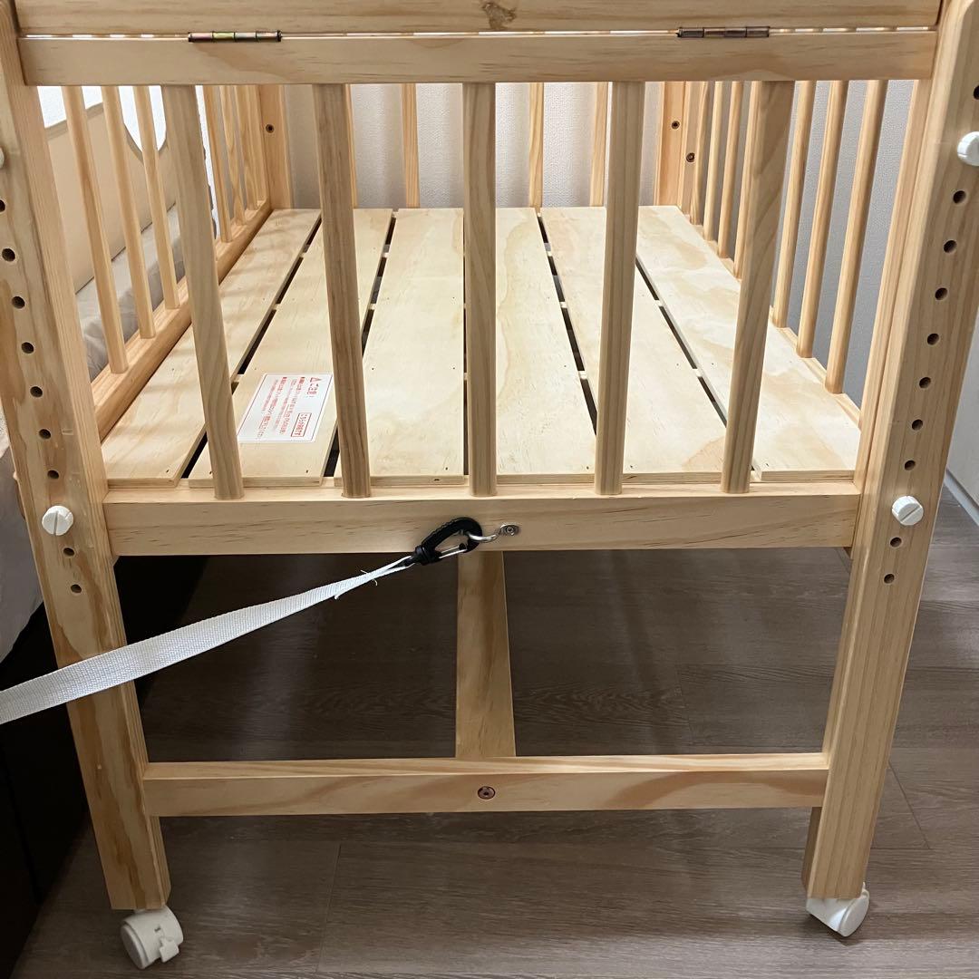 そいねーる　ミニベビーベッド　ナチュラル　60×90cm ベビーベッド