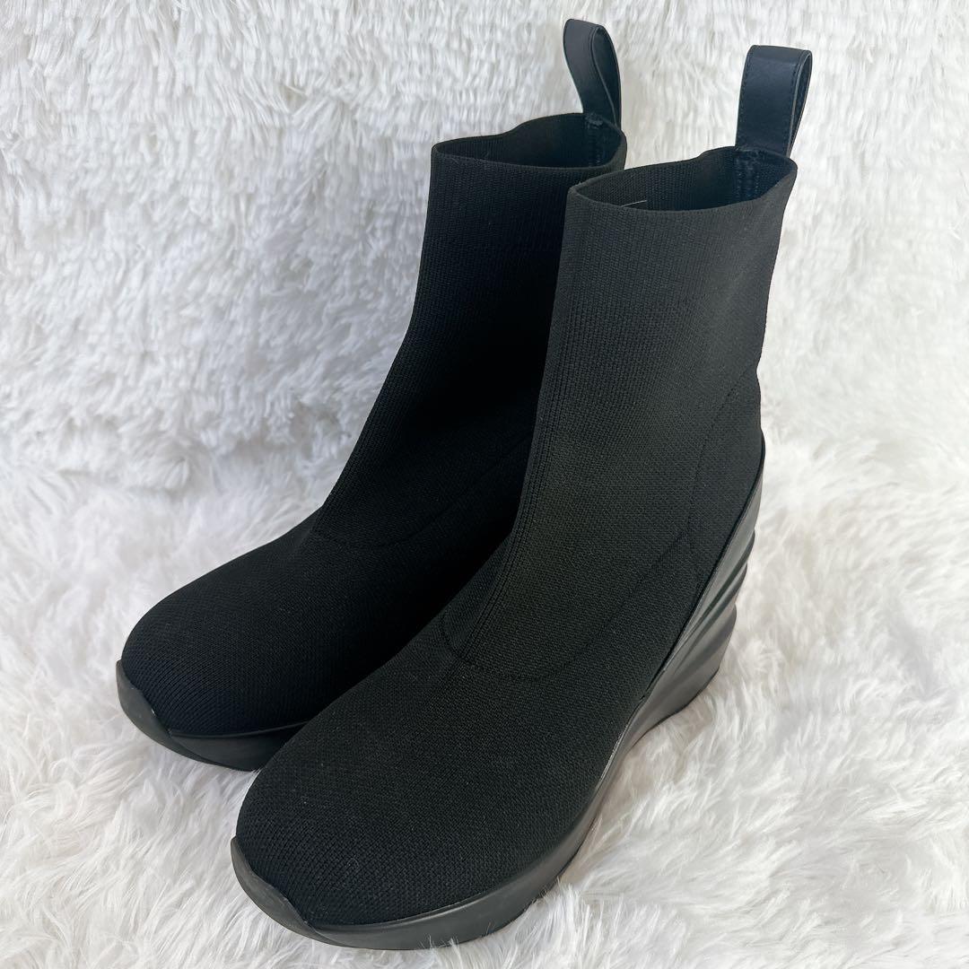 RinnorMORE レッグニットブーツ ブラック L ソックスブーツ