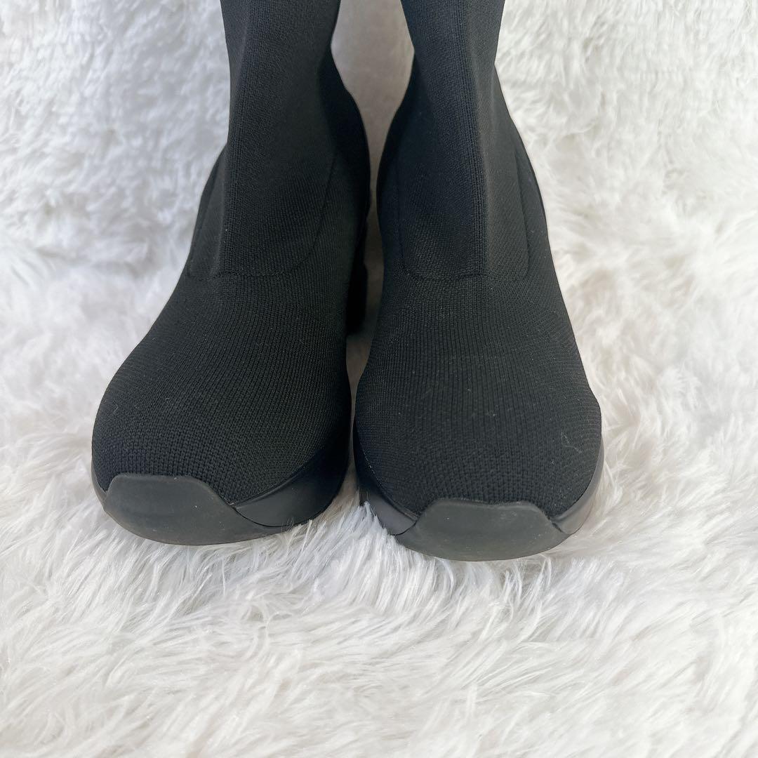 RinnorMORE レッグニットブーツ ブラック L ソックスブーツ