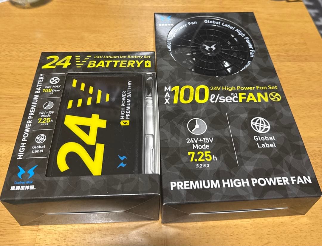 新品 空調服 24V高出力バッテリーセット RD9530H